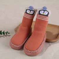 Теглени деца чехли момичета Момичета момичета бебешки чорапи обувки за малко дете обувки за чорапи на пода мечка панда панда, зелено