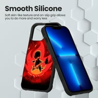 Съвместим с калъфа за телефон iPhone Pro, Drop Proof Soft Edge + Matte Hard Back Shockproof Protective-Charizard 2CN474