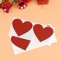 Хемотон във формата на сърце Стъпка се стикери Creative Diy Scratch Surprise Scratch Coating Stickers за парти приятели червено