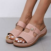 Ортопедични сандали за жени Отворени пръсти за ходене на чехли с арка поддръжка против приплъзване дишаща сандална реколта платформа Outdoor Flats Shoes