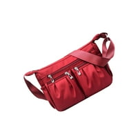 Rosarivae Стилен найлон Crossbody Чанта Прост стил чанта за рамо модна ежедневна чанта за пратеници за момичета жени