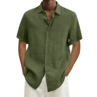 Мъже ризи Мъжки летни хавайски солиден коп