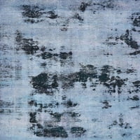 Ahgly Company Indoor Square Резюме сини персийски килими, 5 'квадрат