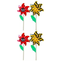 Парк с играчки за вятърни мелници в поставяне на анимационни пчелни калинки вятърни градински декорации за вятърна мелница