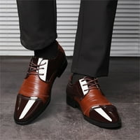 shpwfbe обувки модна кожа голям размер ежедневен нисък пета фило цвят британски стил мъжки обувки багажник за обувки