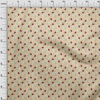 OneOone Cotton Fle Light Beige Fabric Tropical Quilting Consusties Print Sheing Fabric до двора