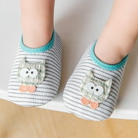 Eczipvz Toddler Shoes Boys Girls Animal Prints Карикатурни чорапи малко дете чорапите на пода боси чорапи без плъзгане обувки за момчета с размер 11, бежово