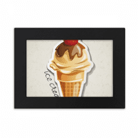 Ягодов шоколад сладък леден конус десктоп рамка орнаменти картина картина на изкуството