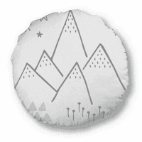 планинска трева звезда модел кръгло хвърляне на възглавница за домашна декорация възглавница
