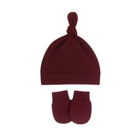 Шапки есен зима мека и топла пленирана шапка за момчета и момичета - органични бебешки шапки от 0- месечни ръкавици от ръкавици за малко дете бейзболни шапки h