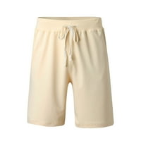Тенис къси панталони ежедневни с джобове Солидни плажни спортове за теглене мъже летни къси панталони