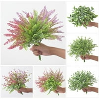 DeYuer симулиран пластмасово изкуствено изкуствено растение за трева за домашна сватбена декорация,11