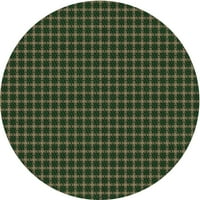 Ahgly Company Indoor Square Marqued Fern Green Area Rugs, 3 'квадрат