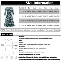 Пуловерна рокля за жени модни френски винтидж печат с дълги ръкави със средна дължина fragarn