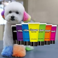 Ярко оцветяване на домашни багрилни сметани Полуполучен висок пигментиран декоративен кучешки косъм пигмент, 50мл за кученце