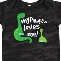 Inktastic my pawpaw дядо ми обича динозавър подарък за бебе момче боди
