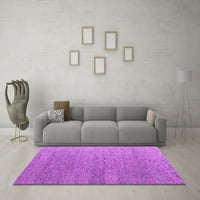 Ahgly Company Indoor Square Abstract Purple Modern Area Rugs, 3 'квадрат