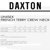 Daxton Brooklyn Sweatshirt Athletic Fit Pullover Crewneck Френски тери материя, HTH CHC Sweatshirt Red Letters, 2XL