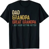 Подарък за ден на бащите от баба татко дядо голяма тениска на дядо