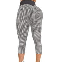 Женски панталони летни разтягащи гамаши фитнес тичащи джобове спортни йога панталони с дължина на глезена