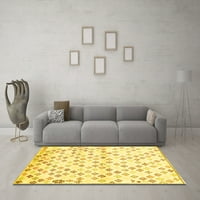 Ahgly Company Indoor Rectangle Southwestern Yellow Country Area Rugs, 2 '3'