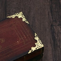 Винтидж метална книга ъглов протектор bo book scrapbook албум ъглова декоративна протекторна корица