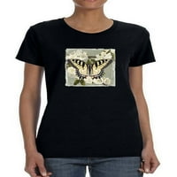 Тениска на пеперуда клон II жени -виктория Борхес дизайни, женски 5x-големи